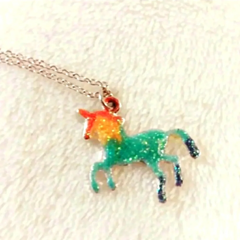 Claire's unicorn necklace